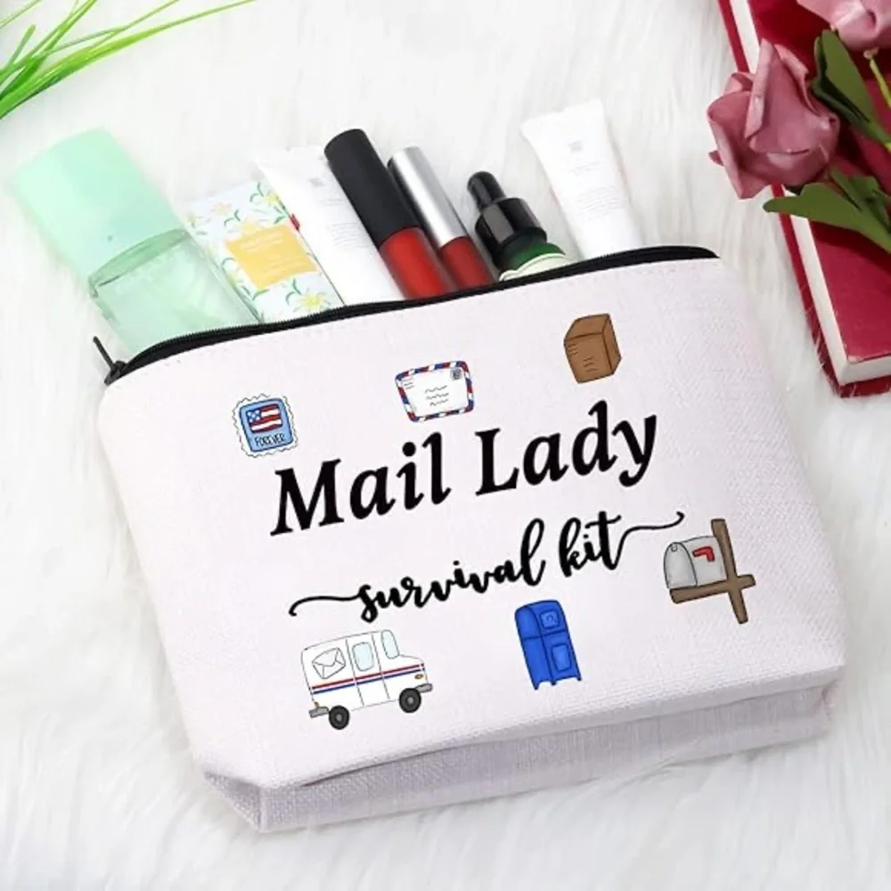 GJTIM women’s Mail Lady Survival Kit Graphic Makeup Bag